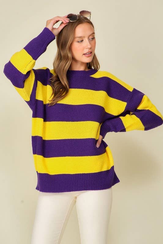 Game Day Stripe Sweater