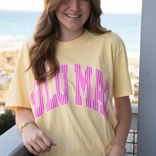 LULU MAC Strip Butter Tee