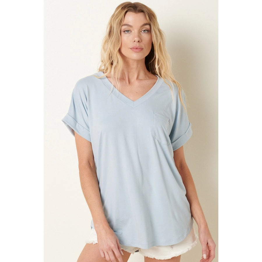 SKY BLUE DOLMAN KNIT TOP