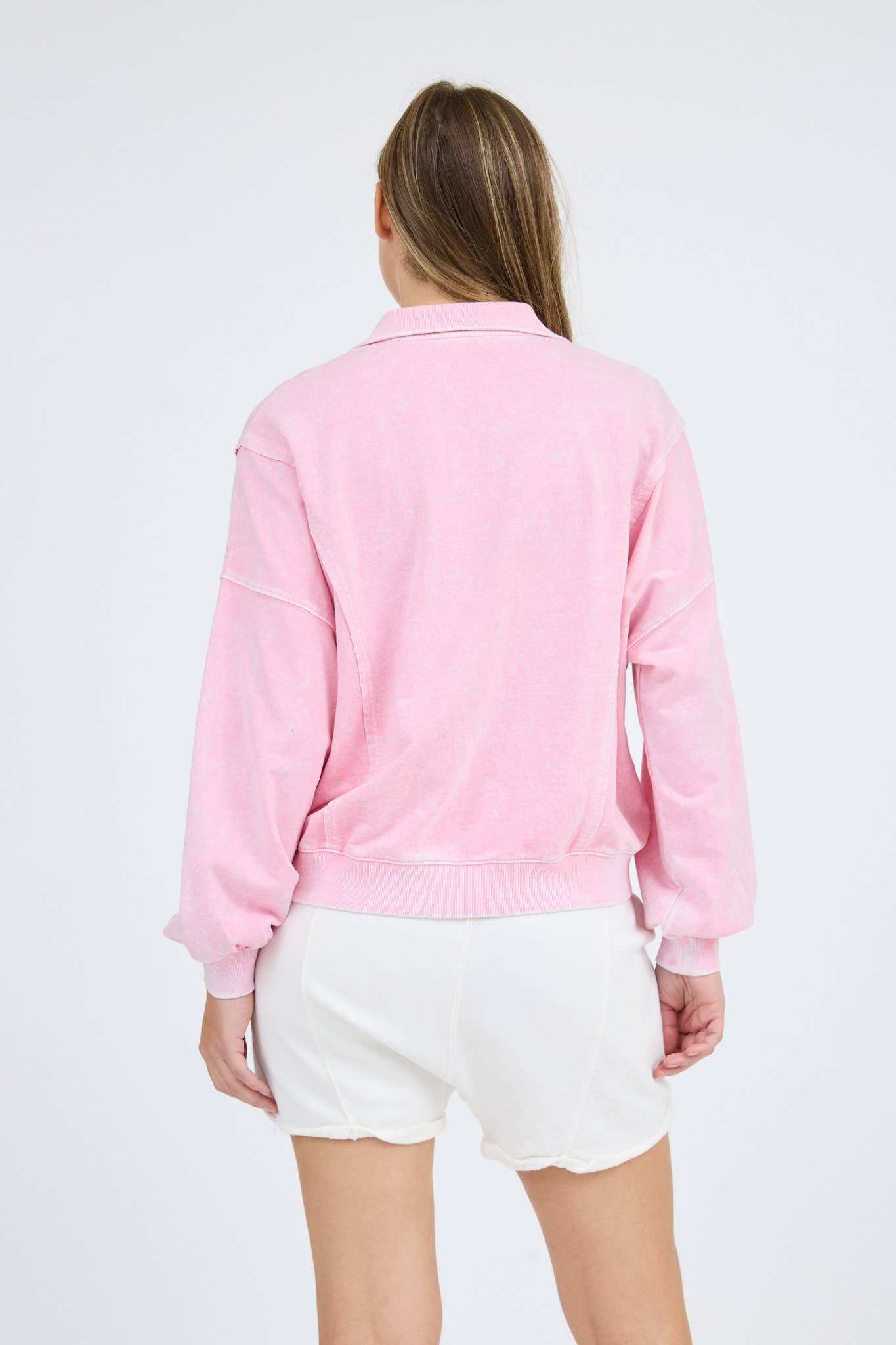 PINK SNAP BUTTON LONG SLEEVE