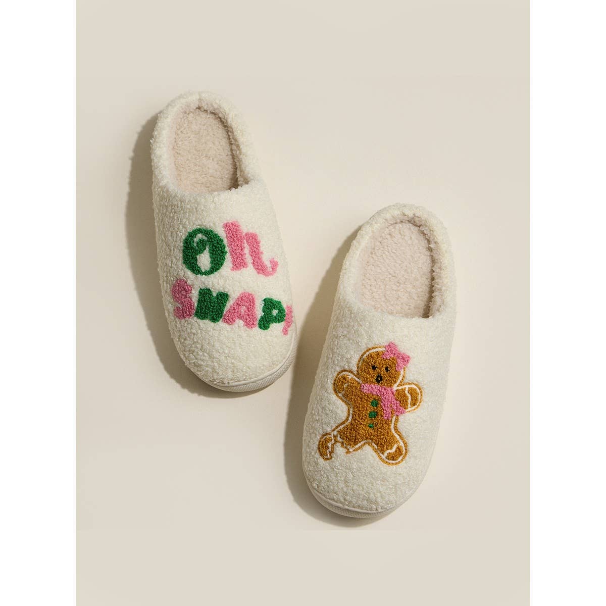 Oh Snap Gingerbread Cozy Slipper