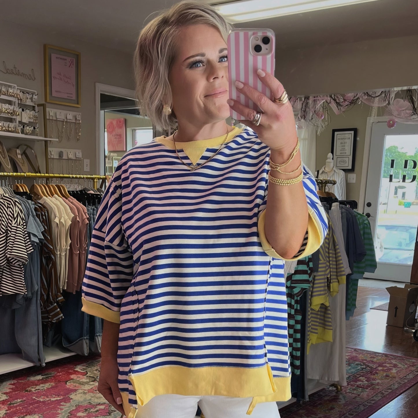 BLUEBERRY & LEMON OVERSIZE TOP