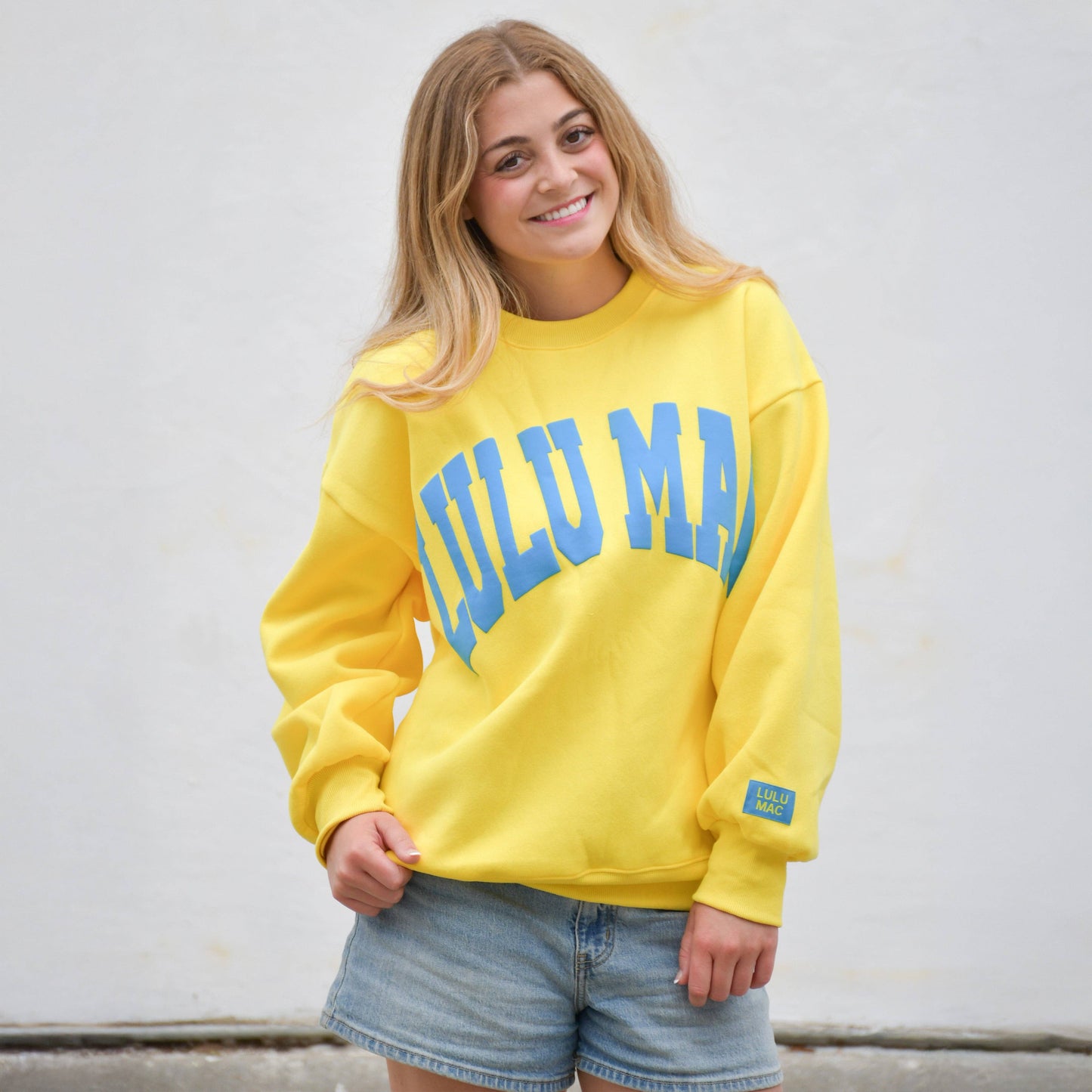 LULU MAC Yellow/Cyan SWEATSHIRT
