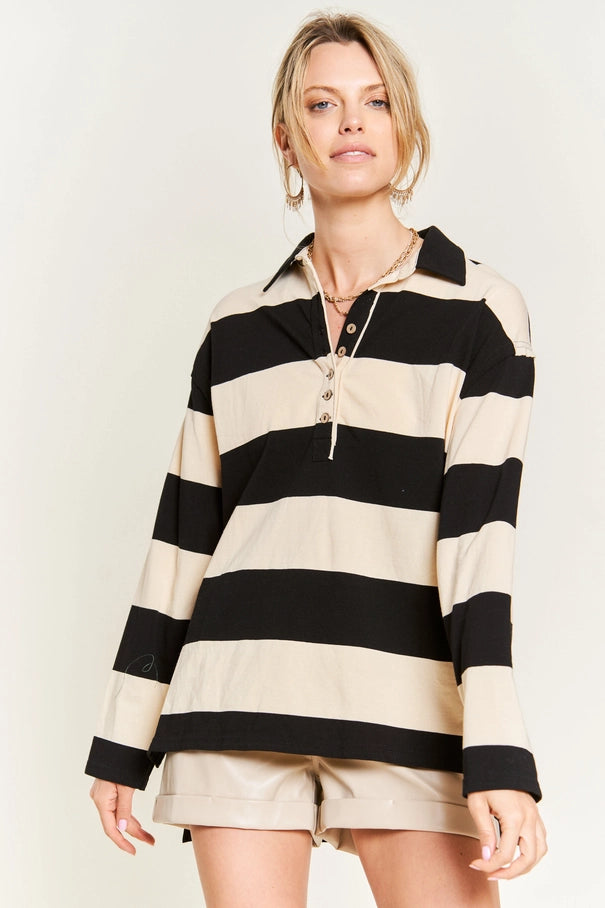 Striped Long Sleeve Top