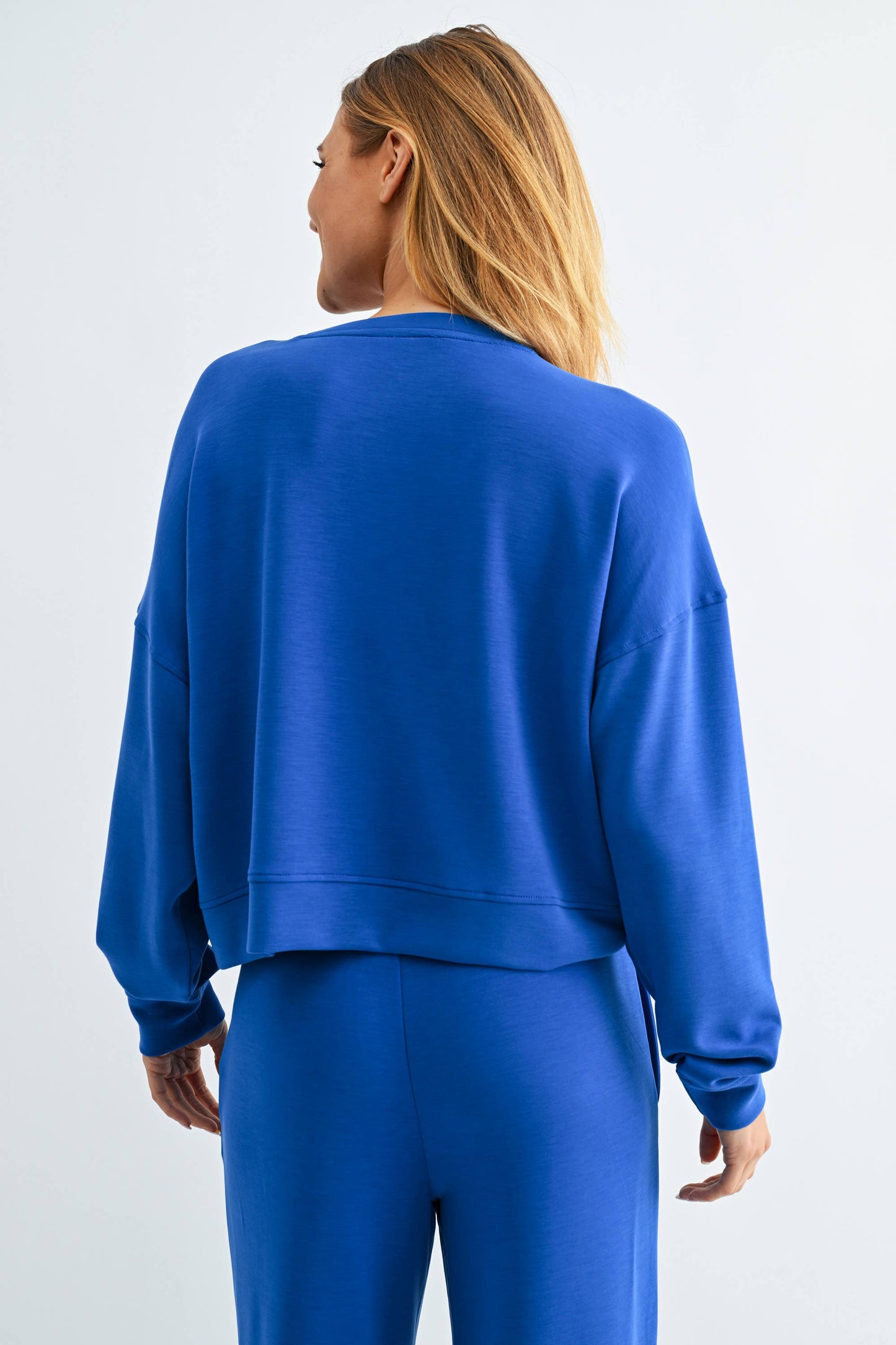 Blue Laguna Dropped Sweatshirt