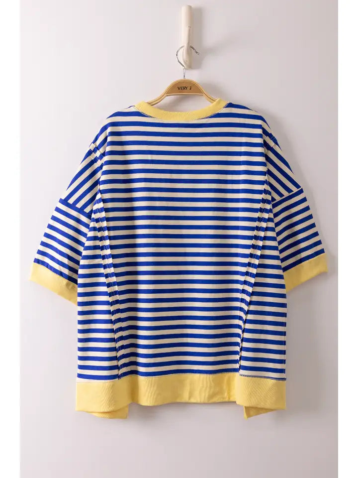 BLUEBERRY & LEMON OVERSIZE TOP