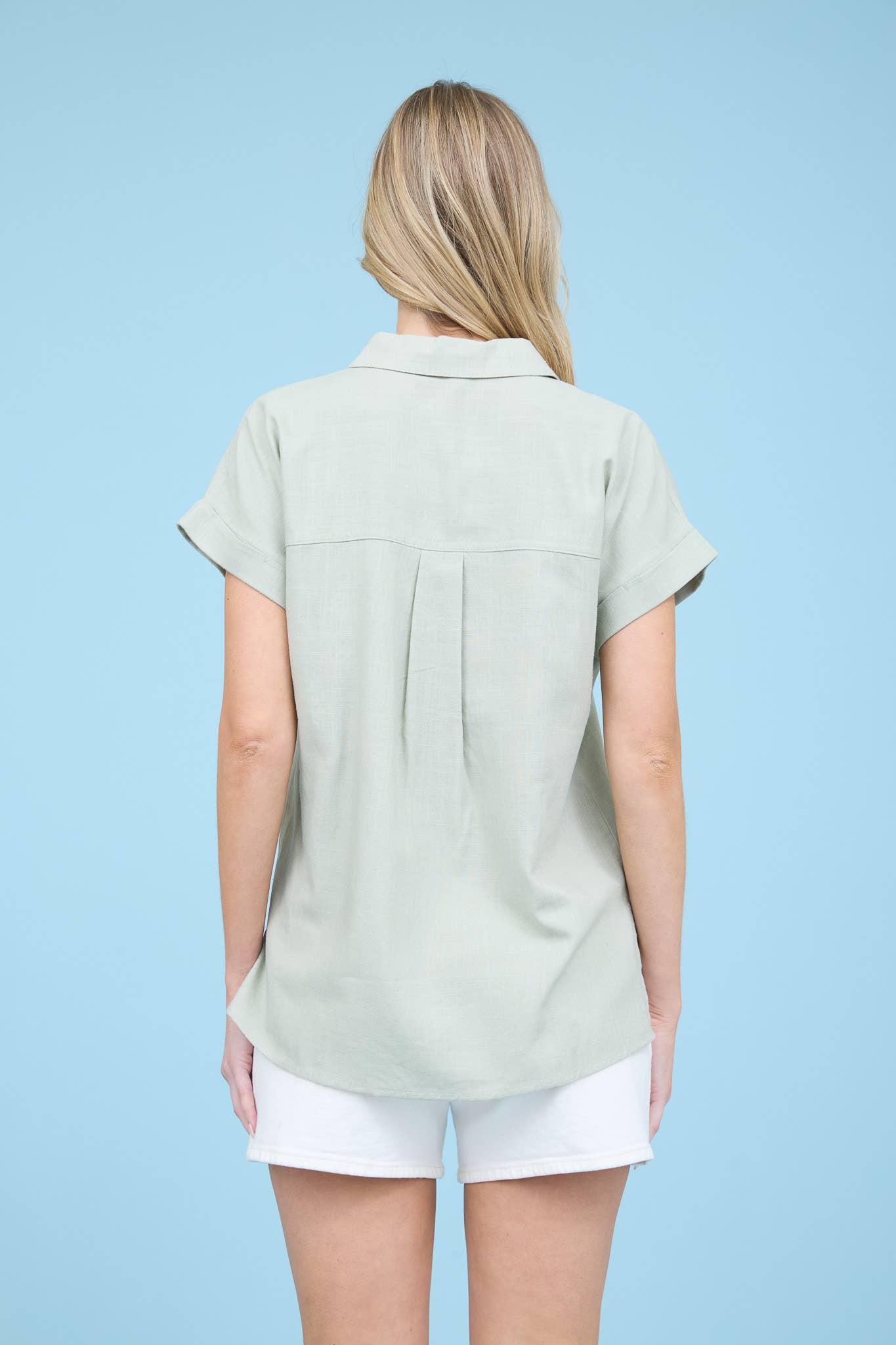 Light Green Collared Button Down