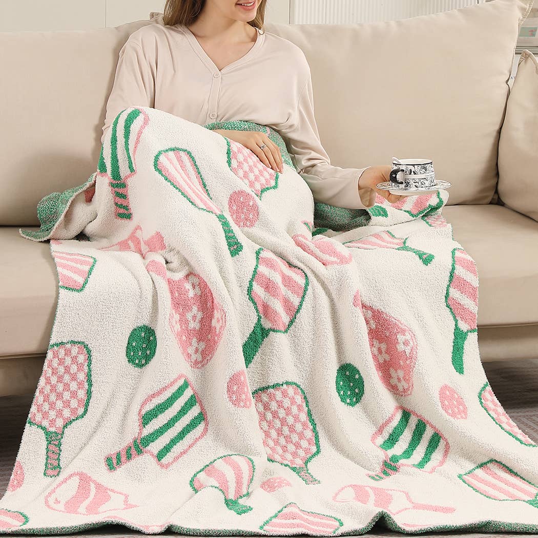 PicklebalL Cozy Soft Throw Blanket