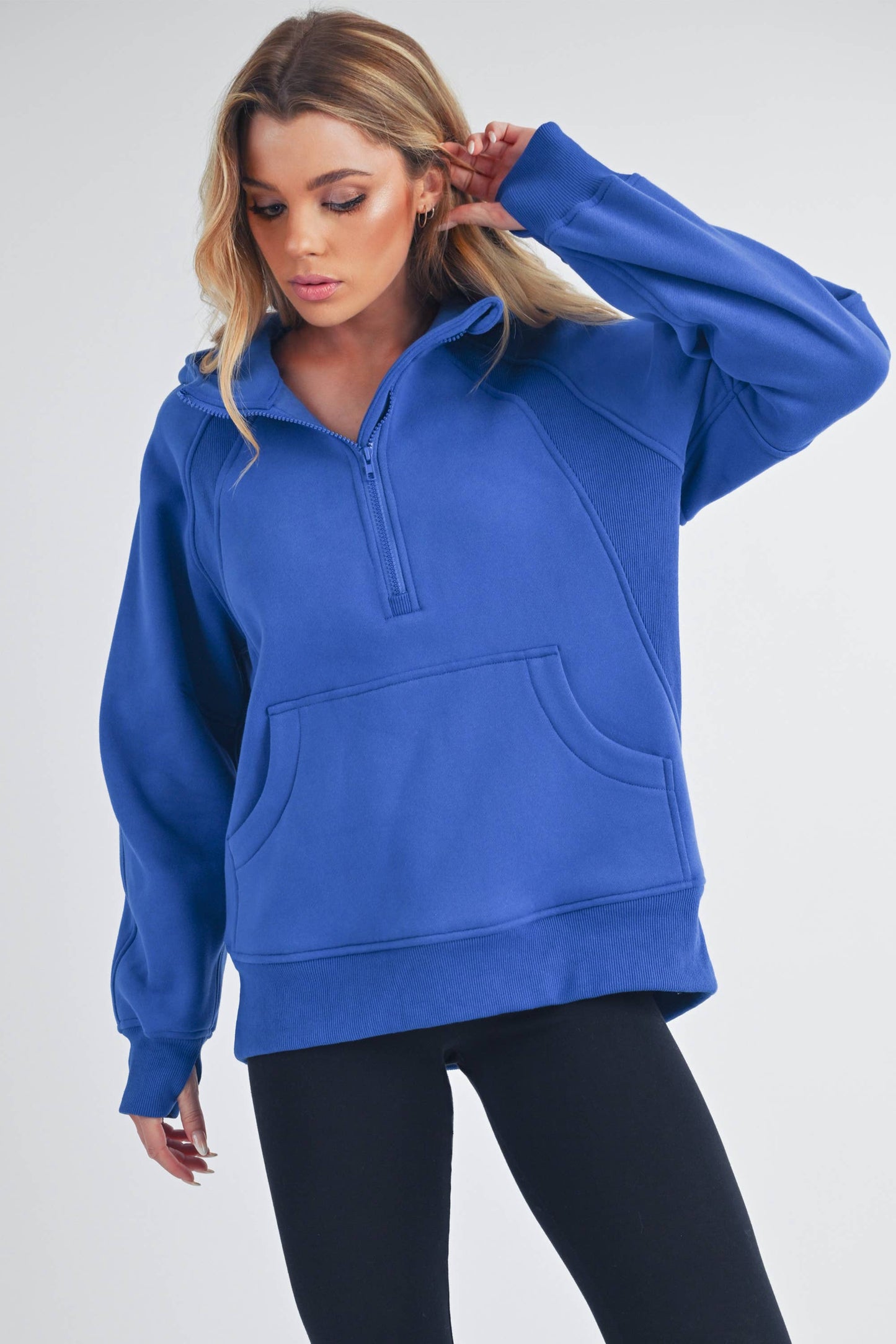 Half-Zip Hoodie Royal