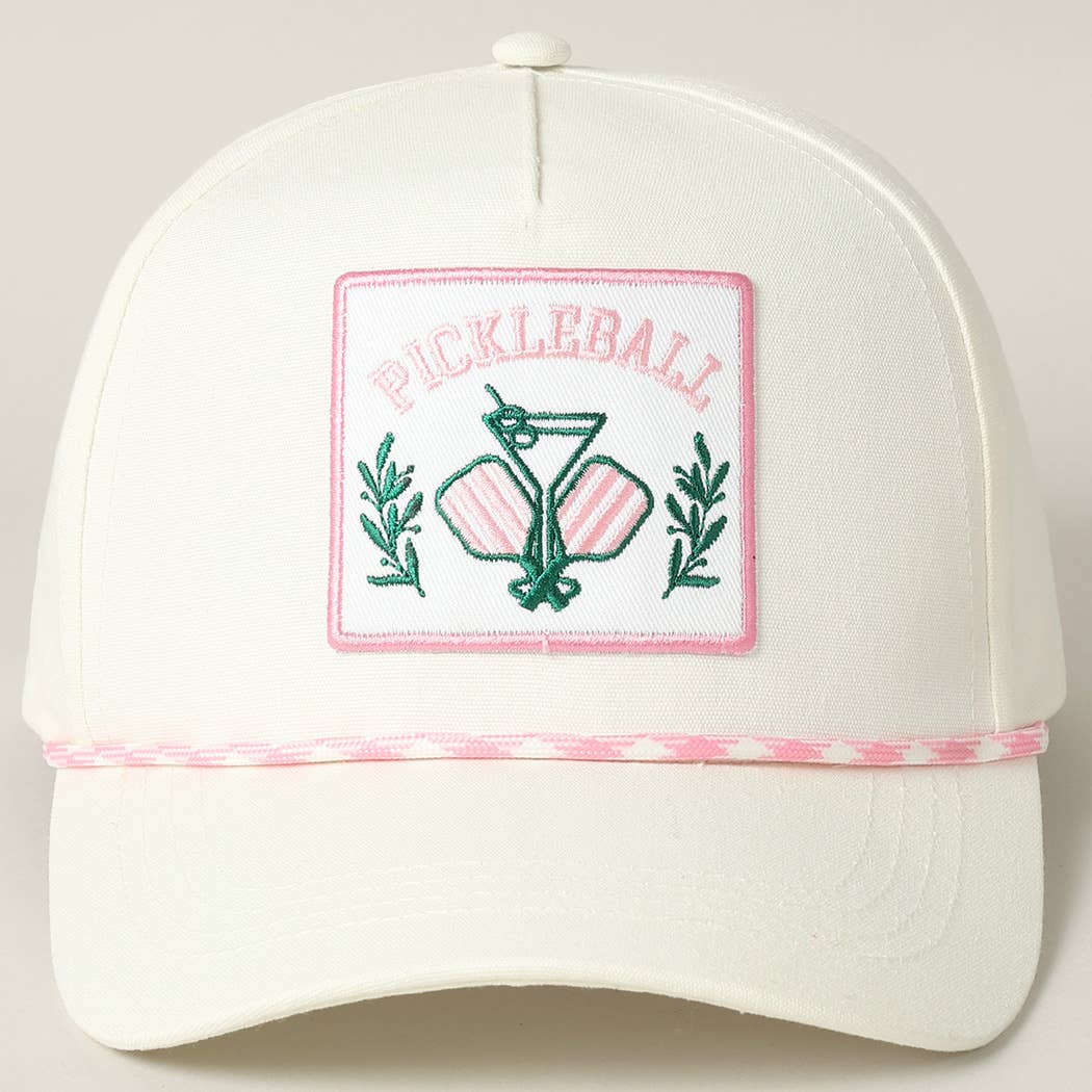 Pickleball Embroidery Patch Trucker Hat