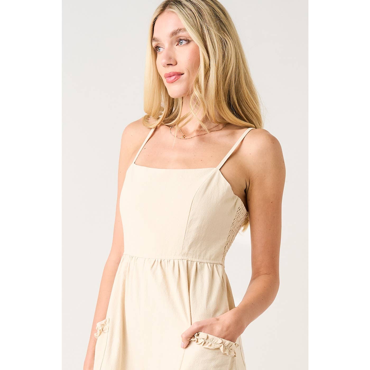 OAT RUFFLE HEM JUMPSUIT