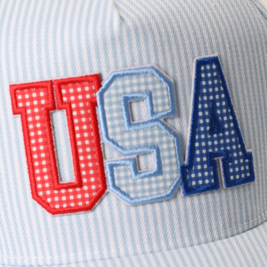 USA Embroidered Patch Varsity