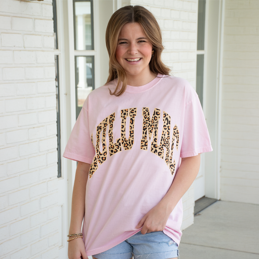 LULU MAC Pink Leopard Tee