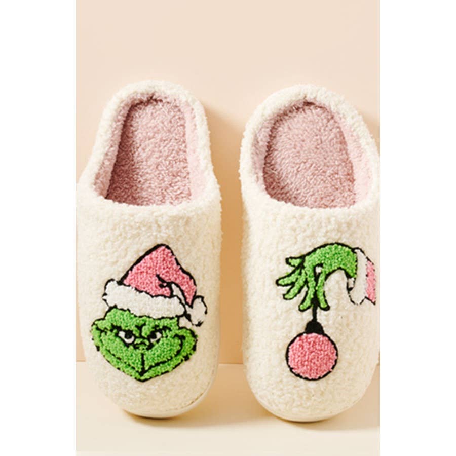 Grinch Christmas Slippers