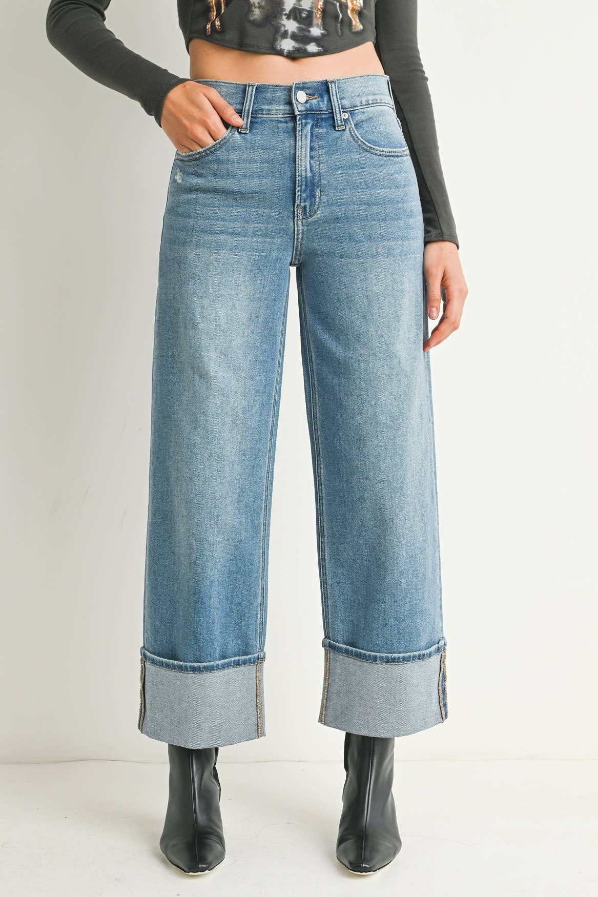 Wide Cuff Jeans