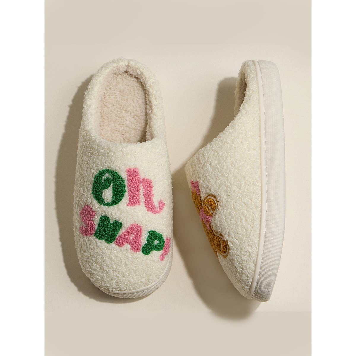 Oh Snap Gingerbread Cozy Slipper
