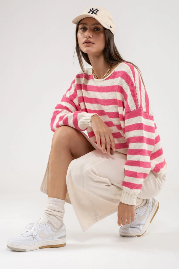 Striped Pullover Sweater