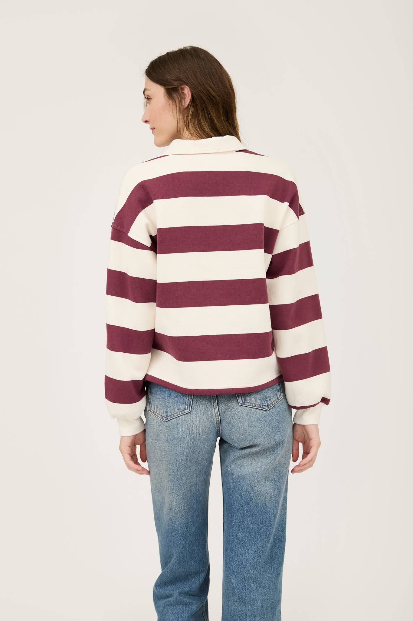 STRIPE POLO TOP