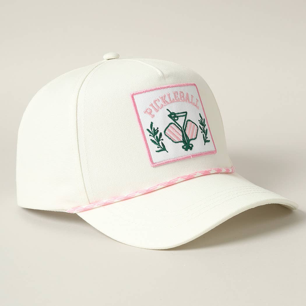 Pickleball Embroidery Patch Trucker Hat