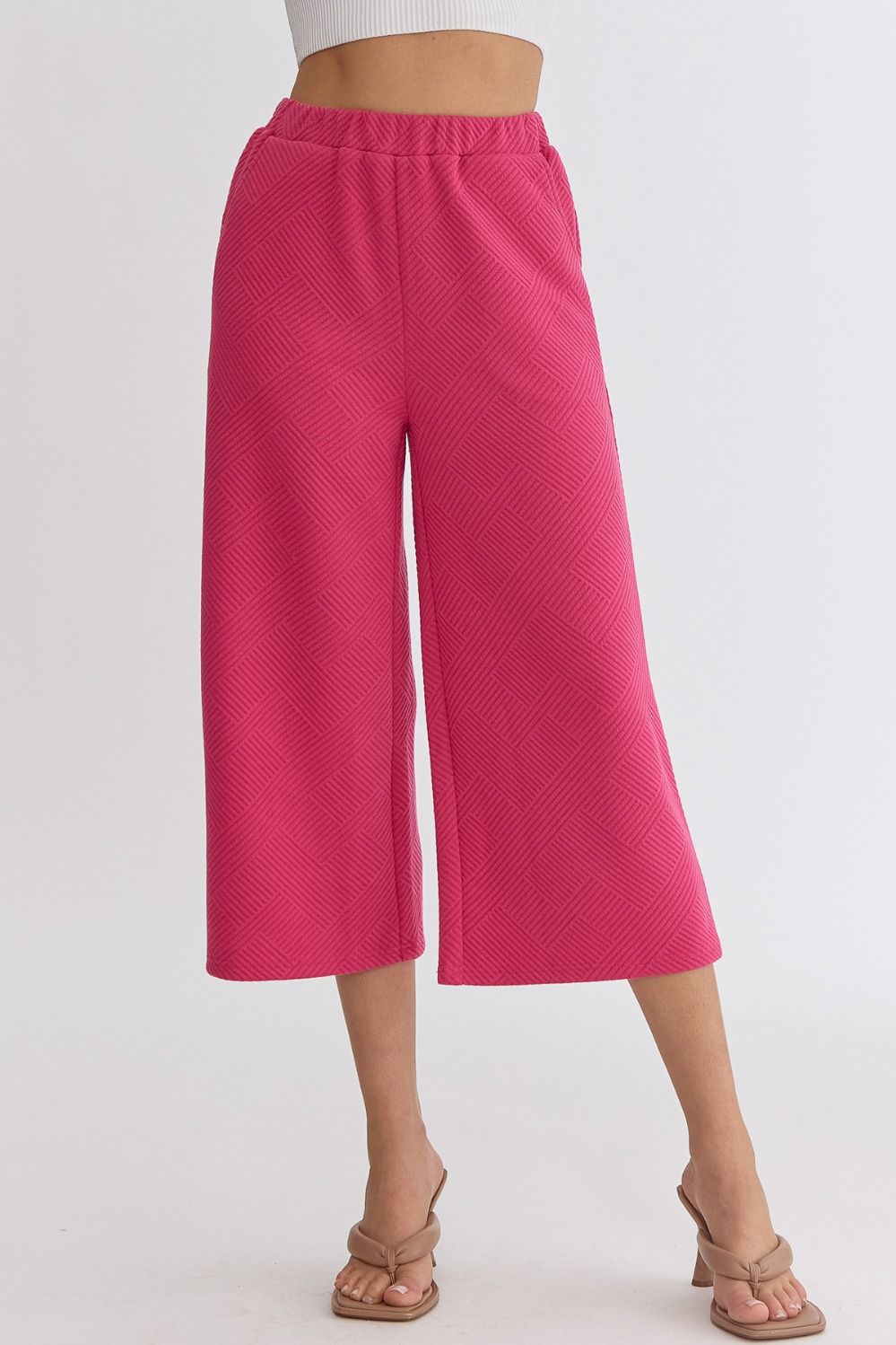 Pink Wide Leg Pants