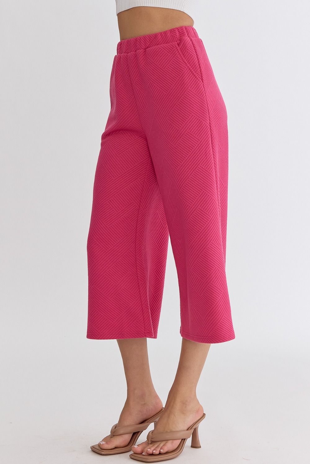 Pink Wide Leg Pants