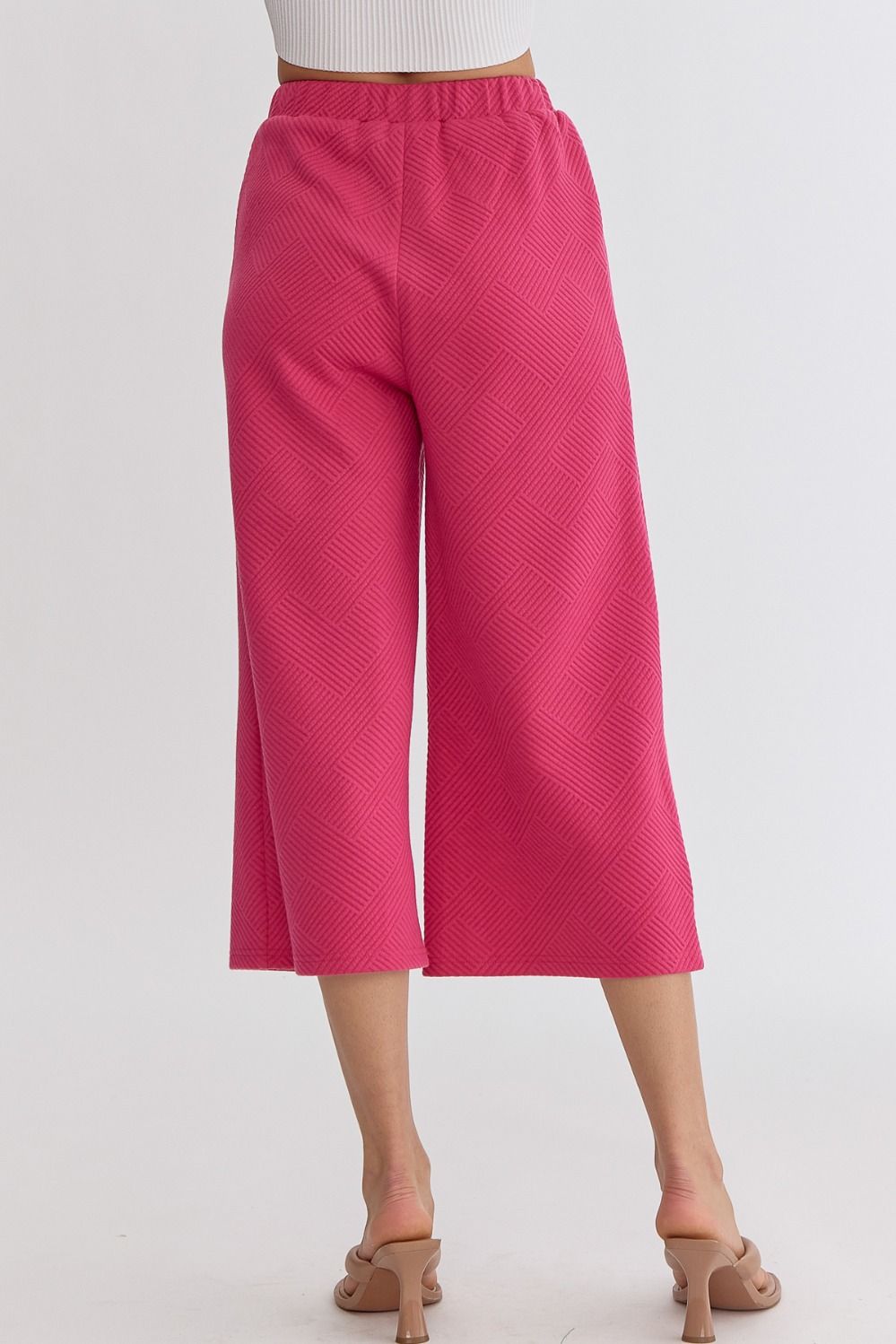 Pink Wide Leg Pants