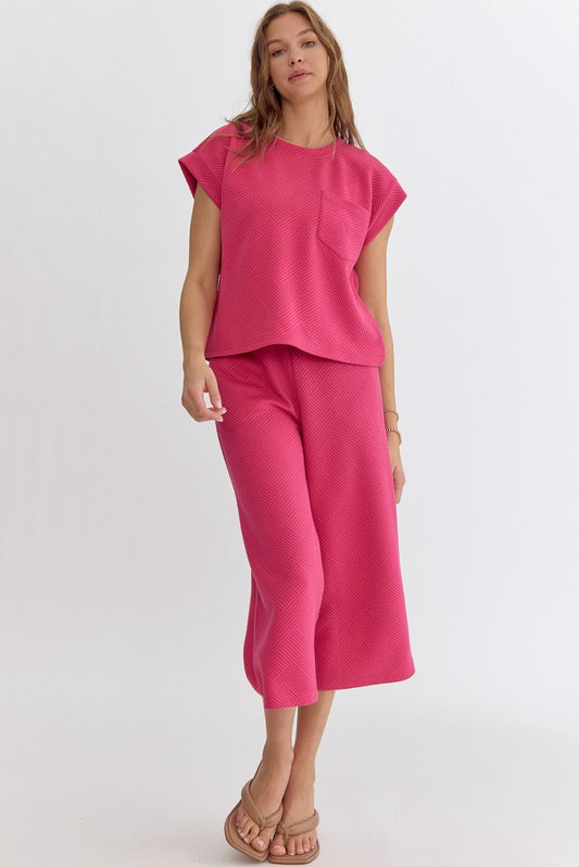 Pink Wide Leg Pants