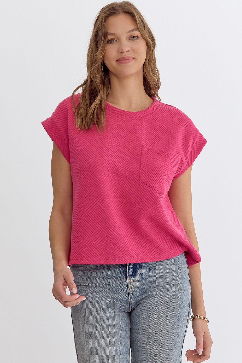 Pink Short Sleeve Top