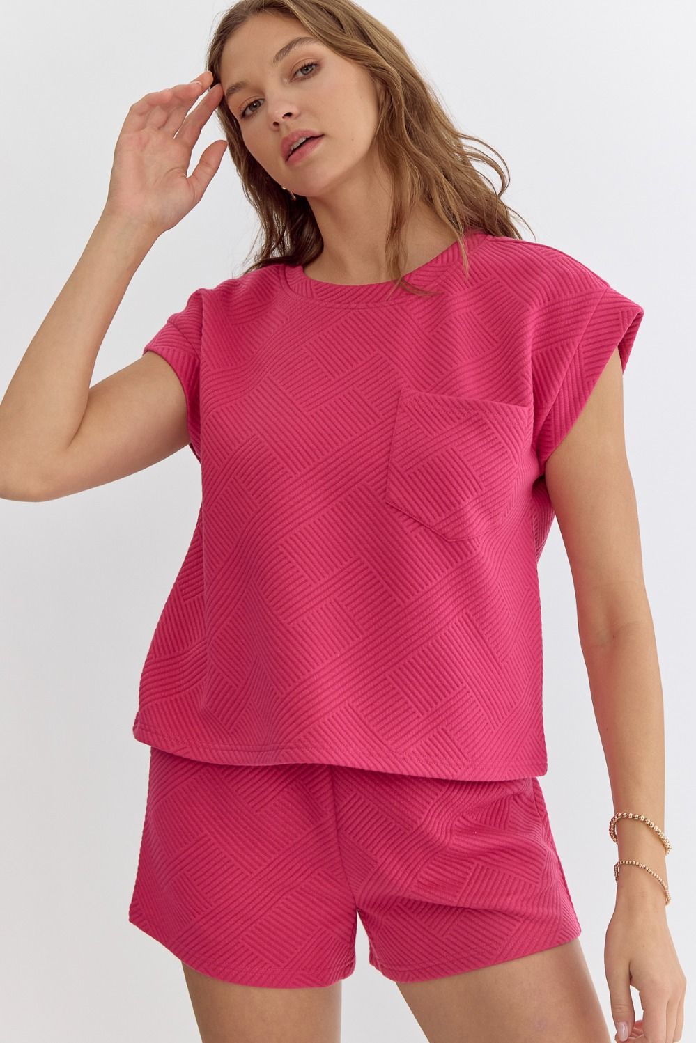 Pink Short Sleeve Top