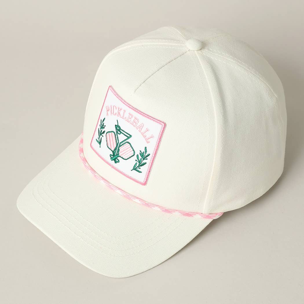 Pickleball Embroidery Patch Trucker Hat