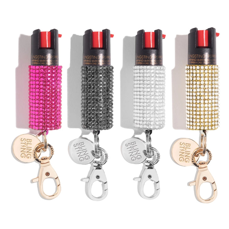 Assorted Metallic Studded Pepper Sprays