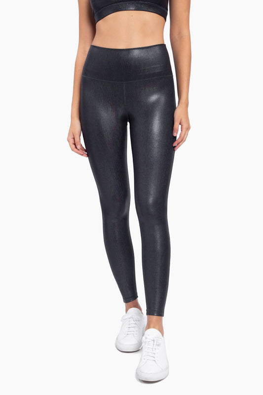 Foil High-Waisted Leggings