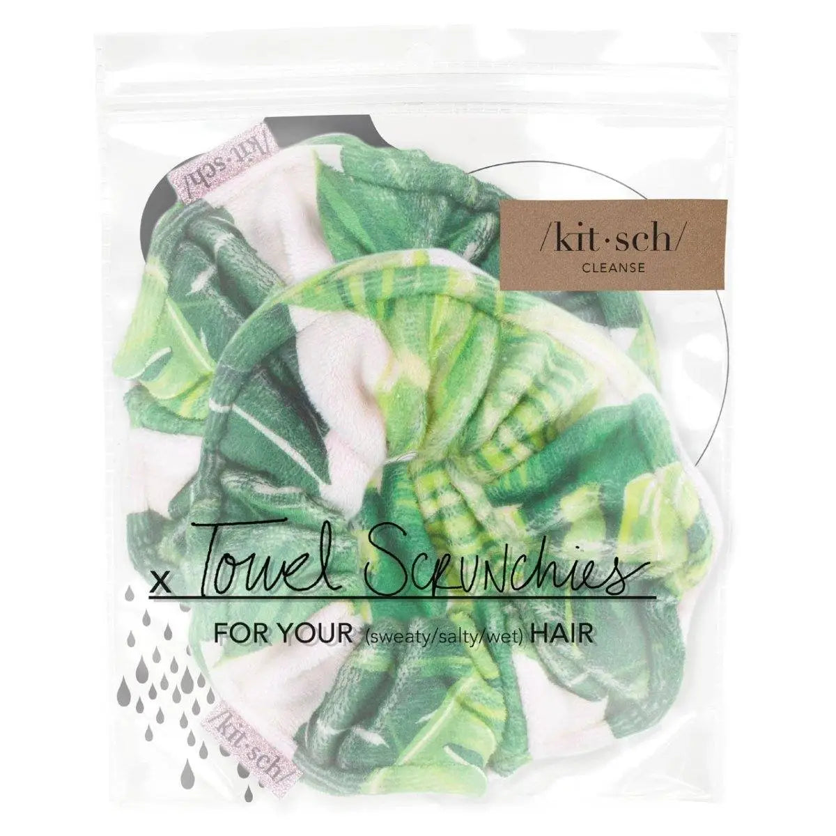 Towel Scrunchie 2 Pack - Palm Print - LBoutique