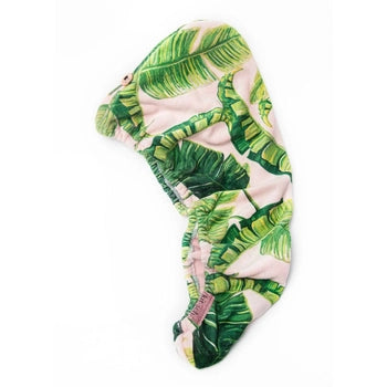 Quick Dry Hair Towel - Palm Print - LBoutique