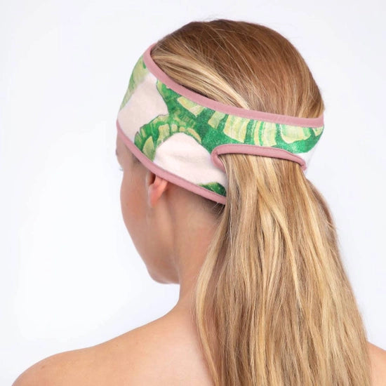 Microfiber Spa Headband -PALM PRINT - LBoutique