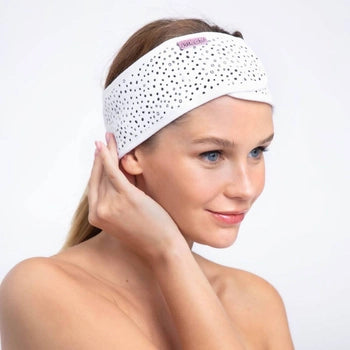 Microfiber Spa Headband - Micro Dot - LBoutique