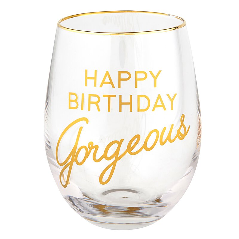 Wine Glass - Bday Gorgeous - LBoutique