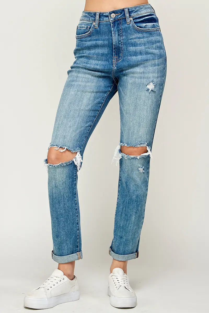 High Rise Mom Jeans